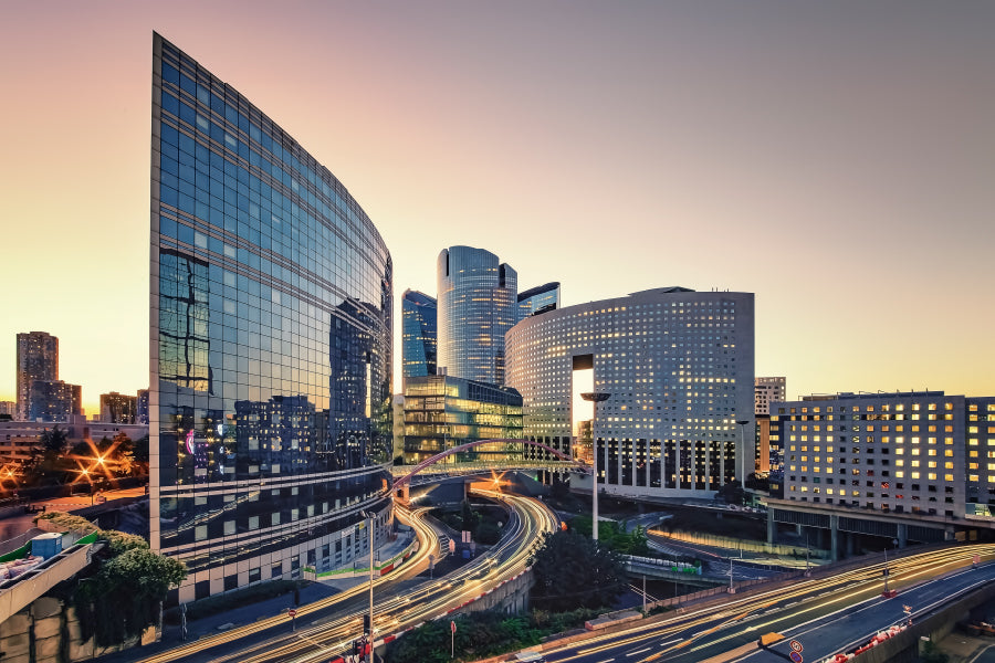 La Defense District Photograph in Paris Home Decor Premium Quality Poster Print Choose Your Sizes