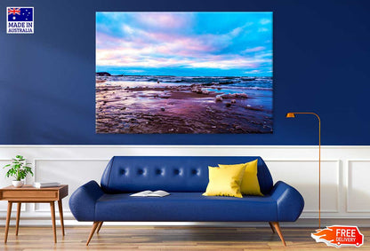 Exposure of Sunset Over The Sea Photograph Print 100% Australian Made