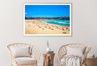 Bondi Beach View Photograph in Sydney Australia Home Decor Premium Quality Poster Print Choose Your Sizes