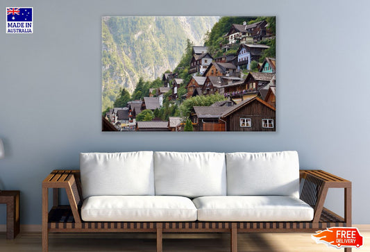 Lake Hallstatt, Austria Town Photograph Print 100% Australian Made