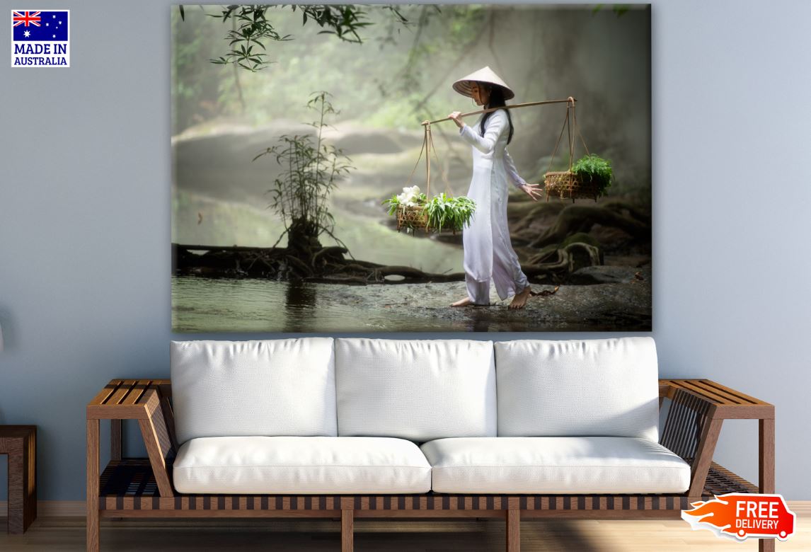 Beautiful Women with Traditional Vietnamese Culture Photograph Print 100% Australian Made