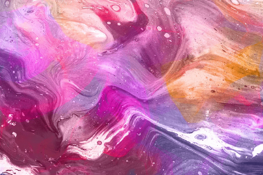 Purple & Pink Abstract Design Print 100% Australian Made