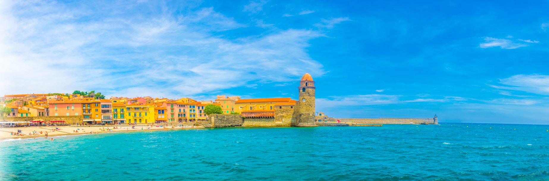 Panoramic Canvas Porto Stefano Beach Photograph High Quality 100% Australian Made Wall Canvas Print Ready to Hang