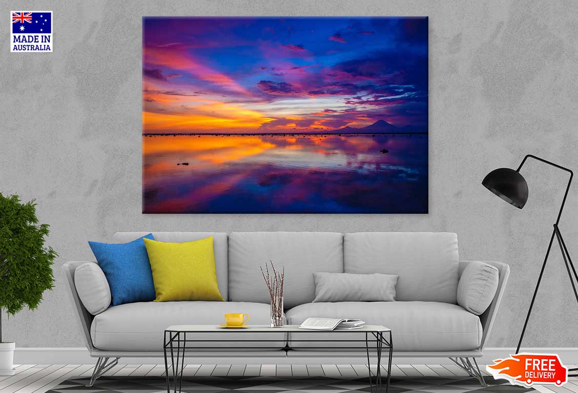 Colorful Sky Scenery over Sea View Photograph Print 100% Australian Made