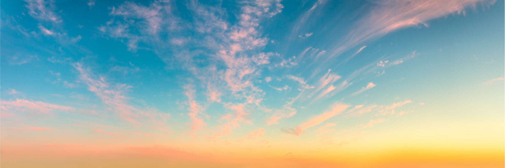 Panoramic Canvas Clouds Sunset Sky Scenery Photograph High Quality 100% Australian Made Wall Canvas Print Ready to Hang