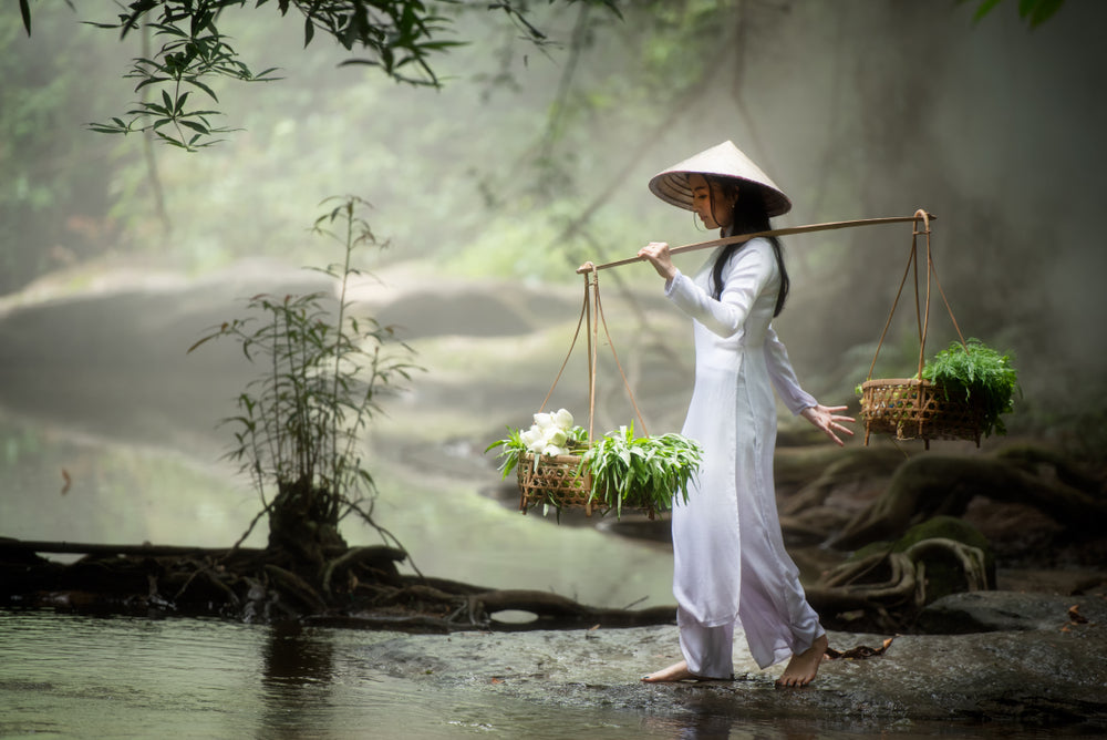 Beautiful Women with Traditional Vietnamese Culture Photograph Print 100% Australian Made