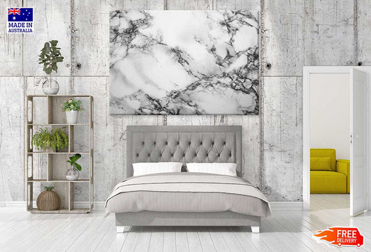 Grey Abstract Marble Pattern Design Print 100% Australian Made