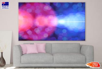 Pink & Blue Abstract Design Print 100% Australian Made