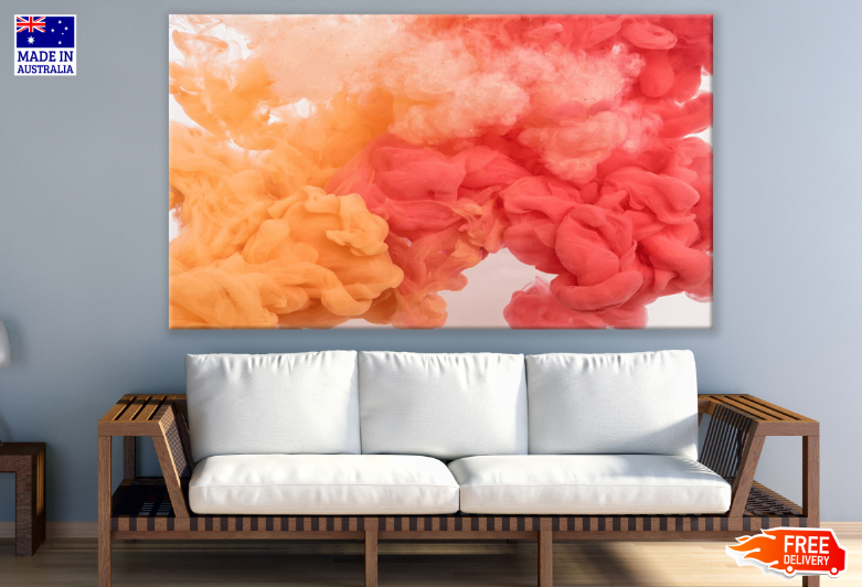 Orange & Pink Abstract Design Print 100% Australian Made