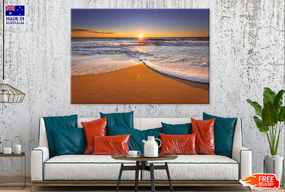 Ocean Waves & Seashore Sunset View Photograph Print 100% Australian Made
