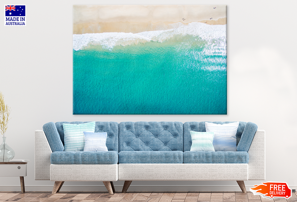 Sea Shore & Sea Aerial View Photograph Print 100% Australian Made