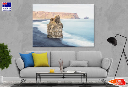 Rock on Reynisfjara Beach Photograph Iceland Print 100% Australian Made
