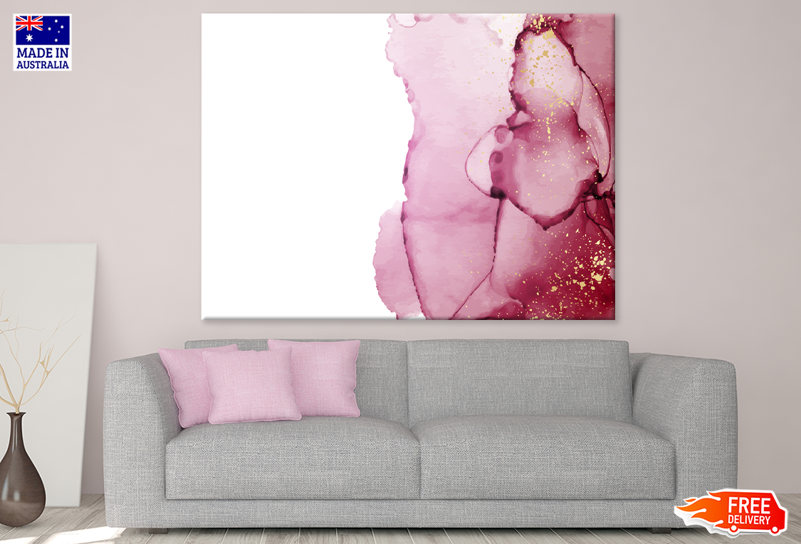 Pink & White Abstract Design Print 100% Australian Made