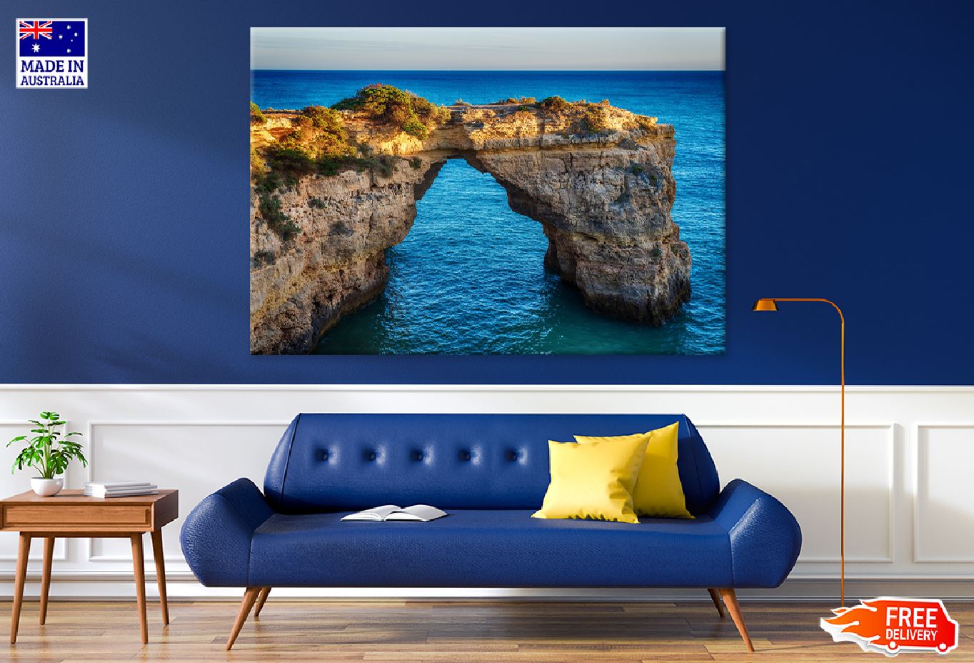 Rocky Coast Beach View Photograph Portugal Print 100% Australian Made