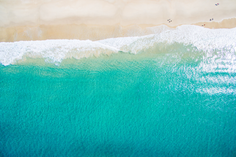 Sea Shore & Sea Aerial View Photograph Print 100% Australian Made