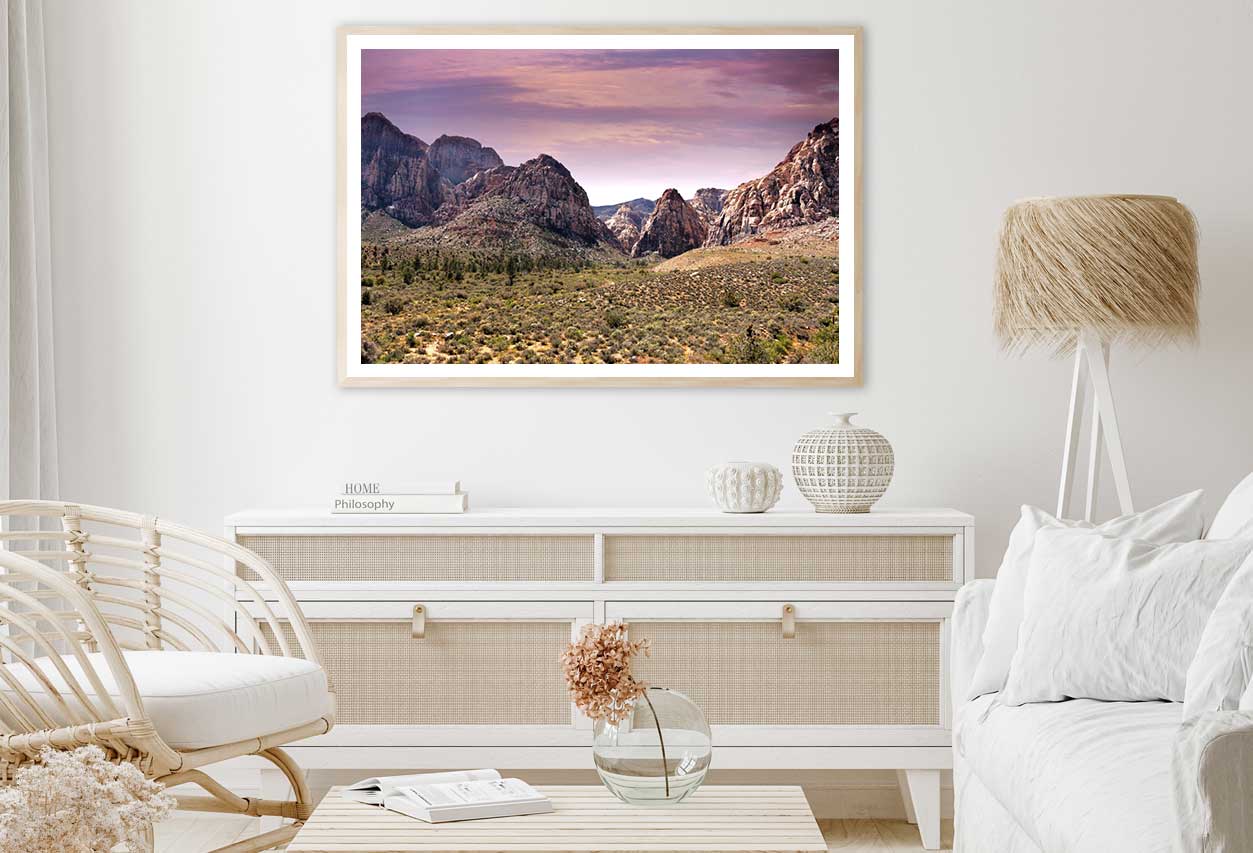Red Rock Canyon Scenery View Photograph Home Decor Premium Quality Poster Print Choose Your Sizes