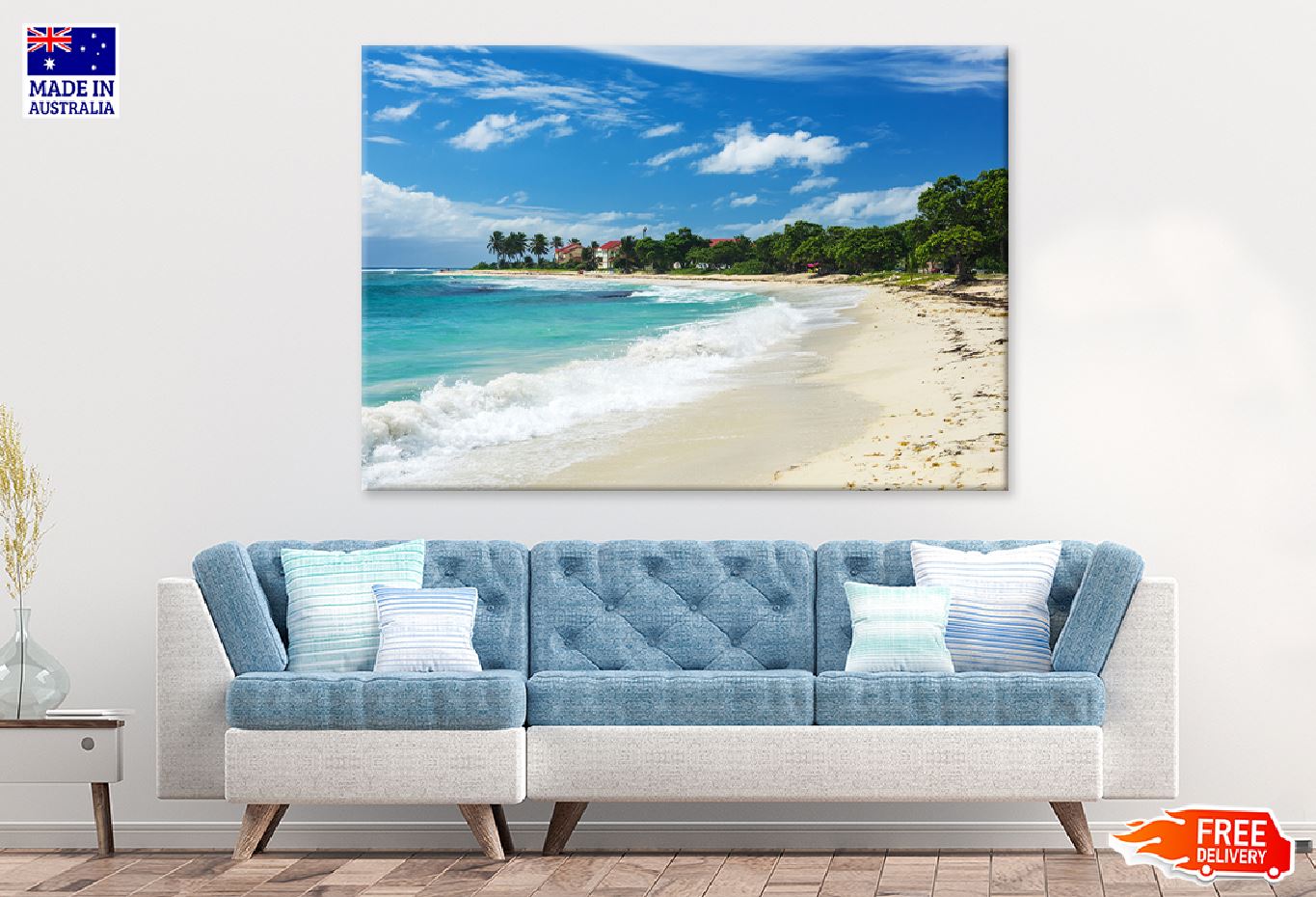 Sandy Raisins Clairs Beach View Photograph Print 100% Australian Made