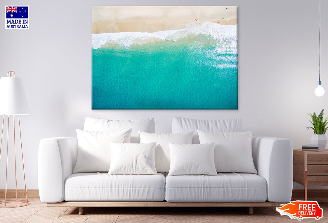 Sea Shore & Sea Aerial View Photograph Print 100% Australian Made