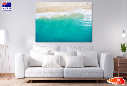 Sea Shore & Sea Aerial View Photograph Print 100% Australian Made