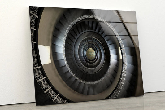 Spiral Stairs Photograph Acrylic Glass Print Tempered Glass Wall Art 100% Made in Australia Ready to Hang