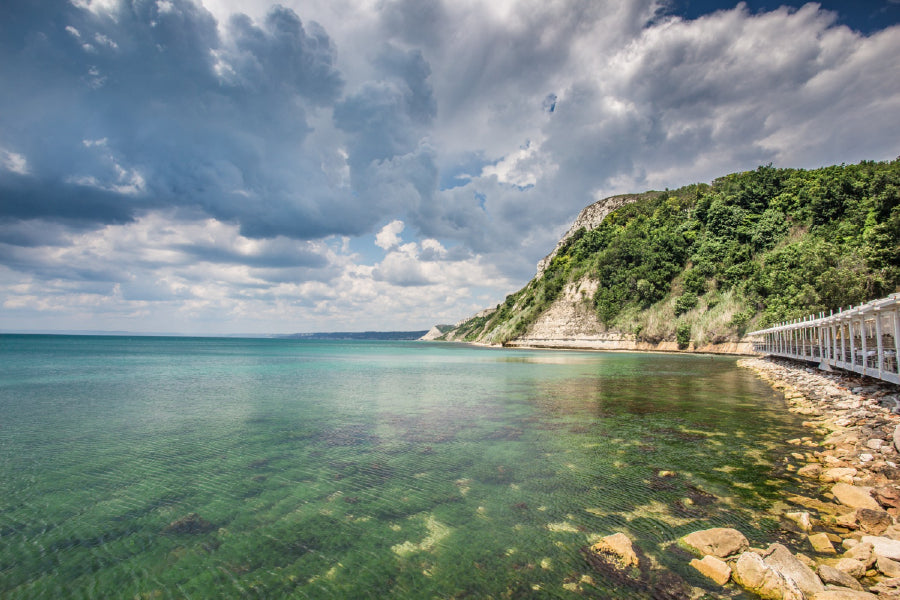Hill Coast with Sea View Photograph Print 100% Australian Made