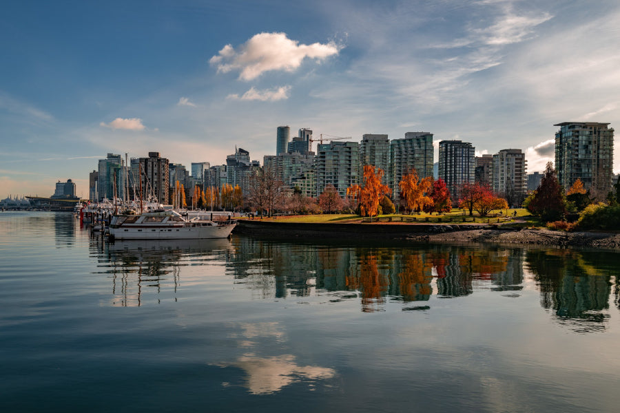 Boats on Near Coal Harbour View Photograph Print 100% Australian Made