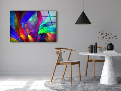 Colorful Abstract Design Acrylic Glass Print Tempered Glass Wall Art 100% Made in Australia Ready to Hang