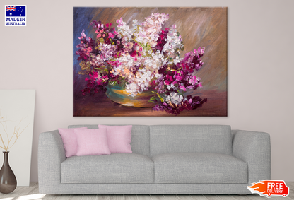 Flower Bouquet Oil Painting Design Print 100% Australian Made