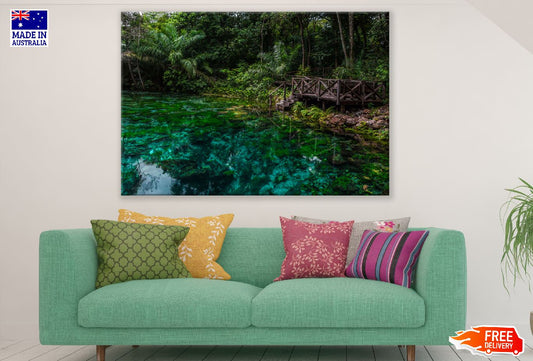 Lake in Forest View Photograph Print 100% Australian Made