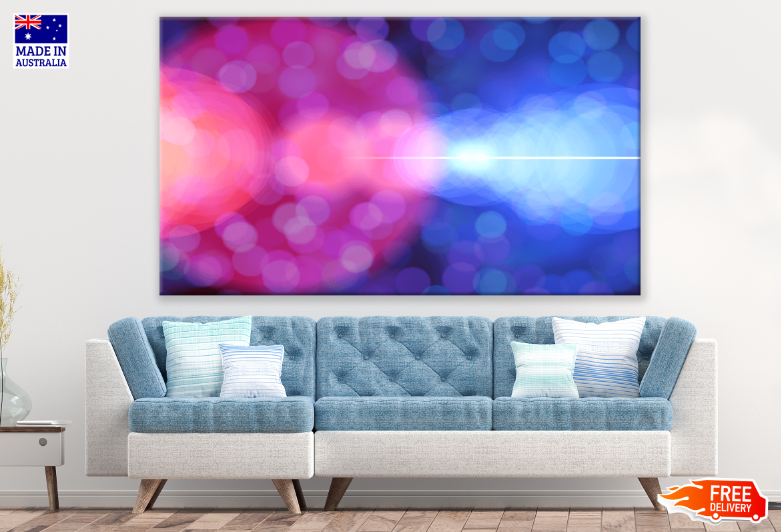 Pink & Blue Abstract Design Print 100% Australian Made