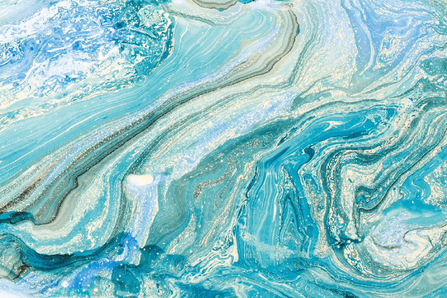Blue & White Abstract Design Print 100% Australian Made