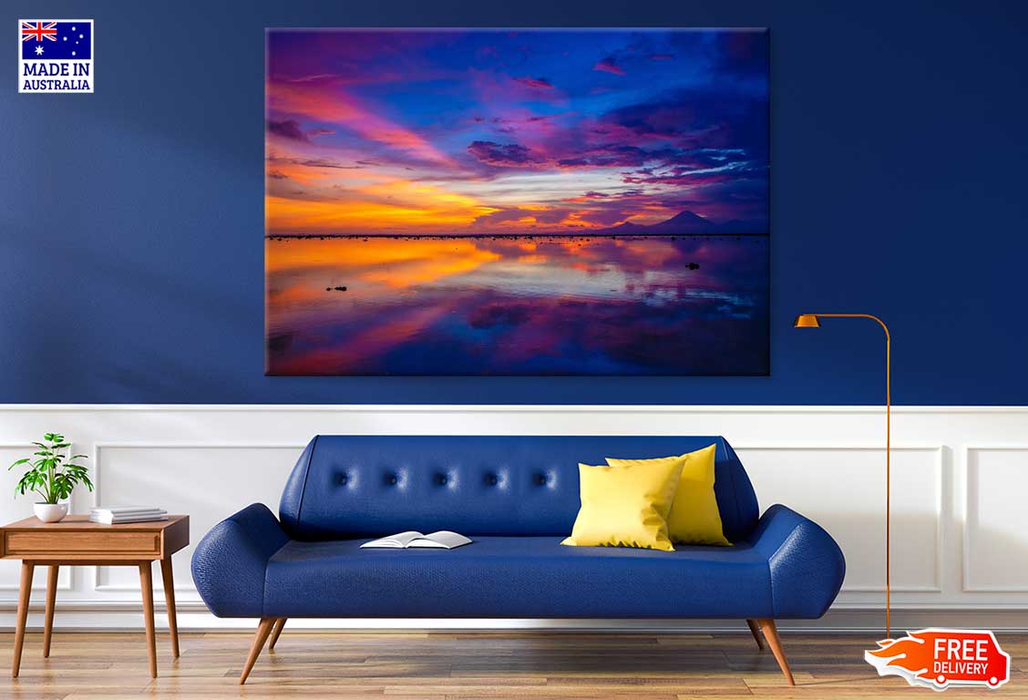 Colorful Sky Scenery over Sea View Photograph Print 100% Australian Made