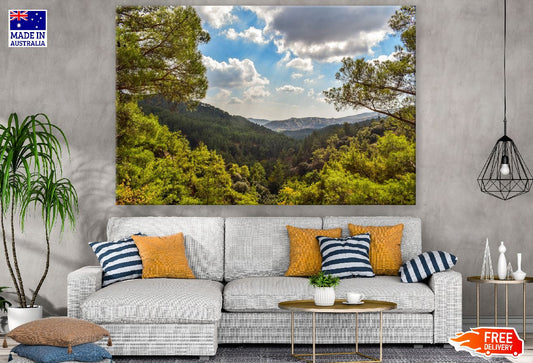 Mountains View & Forest Photograph Print 100% Australian Made