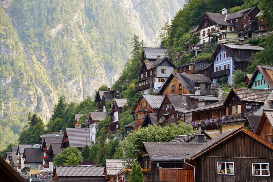 Lake Hallstatt, Austria Town Photograph Print 100% Australian Made