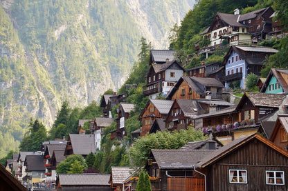 Lake Hallstatt, Austria Town Photograph Print 100% Australian Made