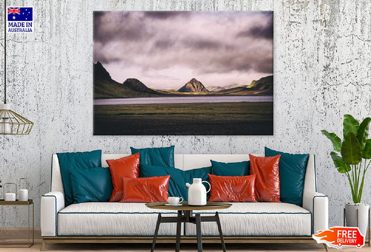 Mountain on Landscape Cloudy Sky View Photograph Print 100% Australian Made