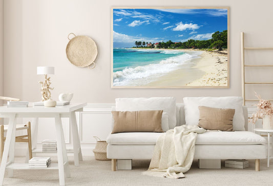 Sandy Raisins Clairs Beach View Photograph Home Decor Premium Quality Poster Print Choose Your Sizes