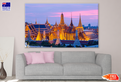 Bangkok Temple & Skyline View Print 100% Australian Made