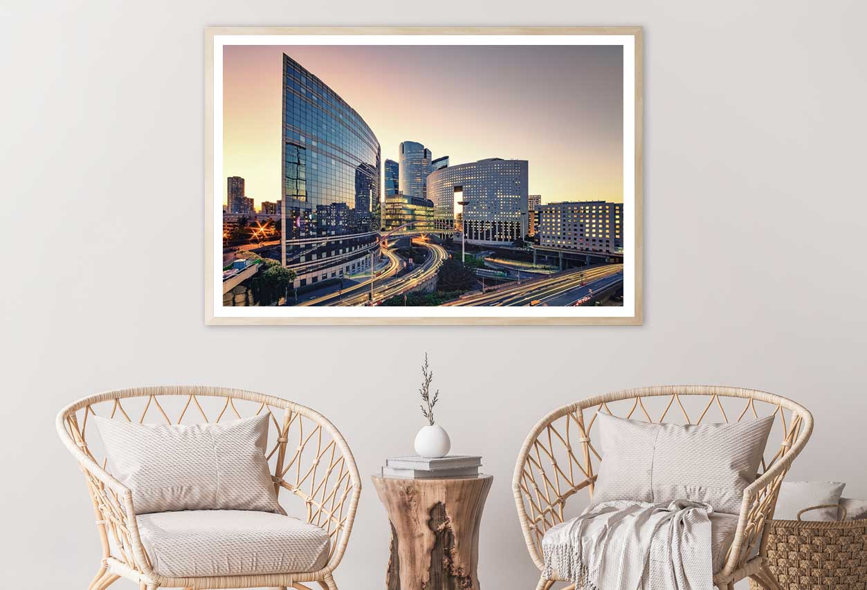 La Defense District Photograph in Paris Home Decor Premium Quality Poster Print Choose Your Sizes