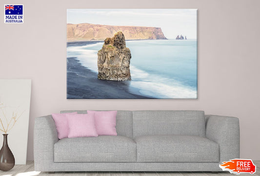 Rock on Reynisfjara Beach Photograph Iceland Print 100% Australian Made