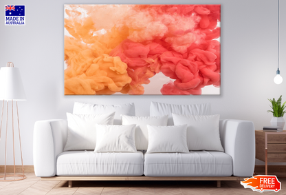 Orange & Pink Abstract Design Print 100% Australian Made