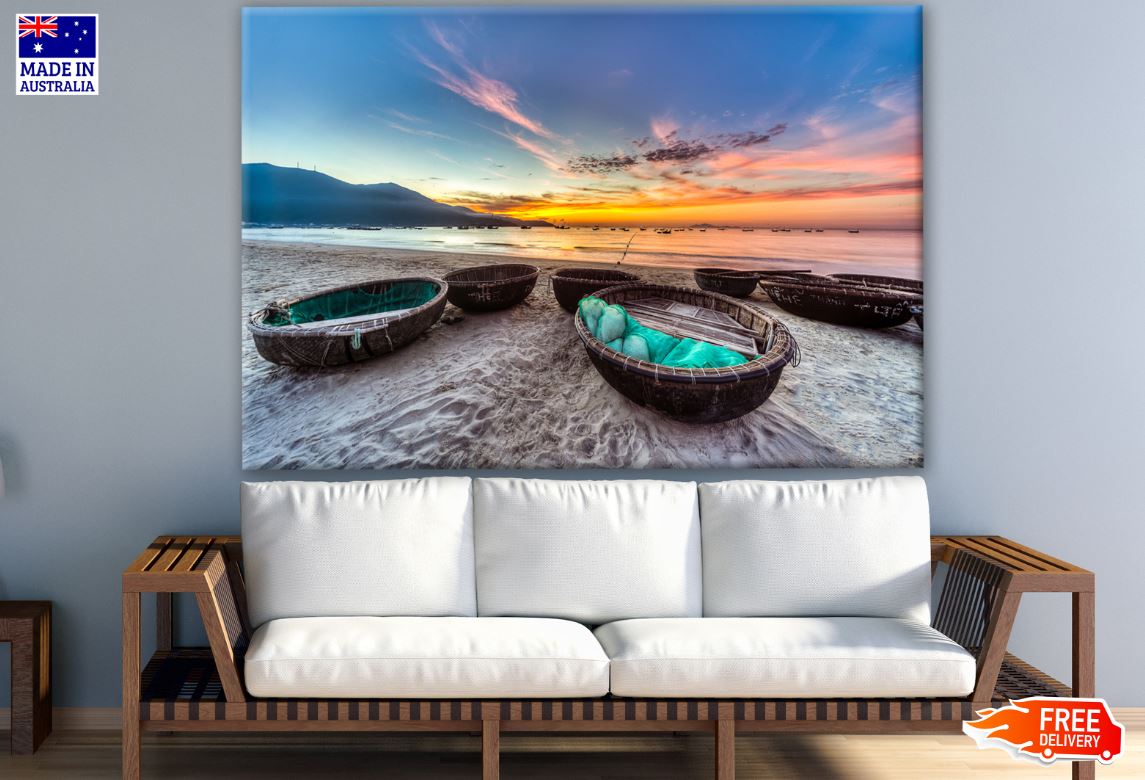 Sunset Beach Scenery Photograph Print 100% Australian Made