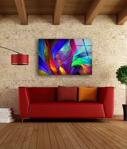 Colorful Abstract Design Acrylic Glass Print Tempered Glass Wall Art 100% Made in Australia Ready to Hang