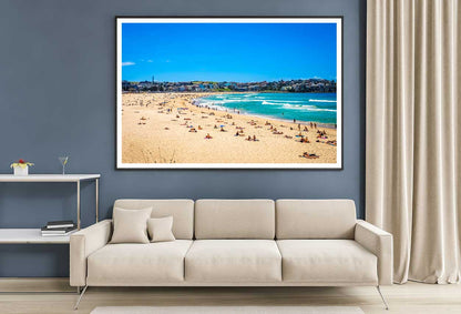 Bondi Beach View Photograph in Sydney Australia Home Decor Premium Quality Poster Print Choose Your Sizes