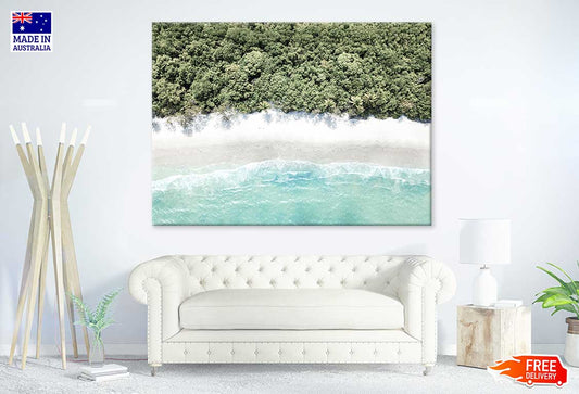 Beach & Forest Aerial Photograph Print 100% Australian Made