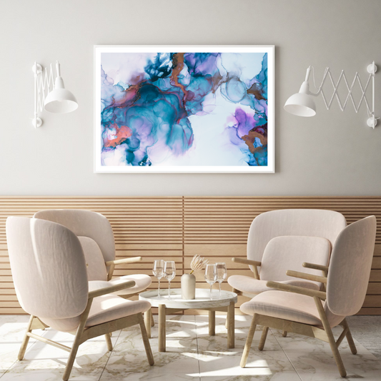 Colorful Abstract Watercolor Art Home Decor Premium Quality Poster Print Choose Your Sizes