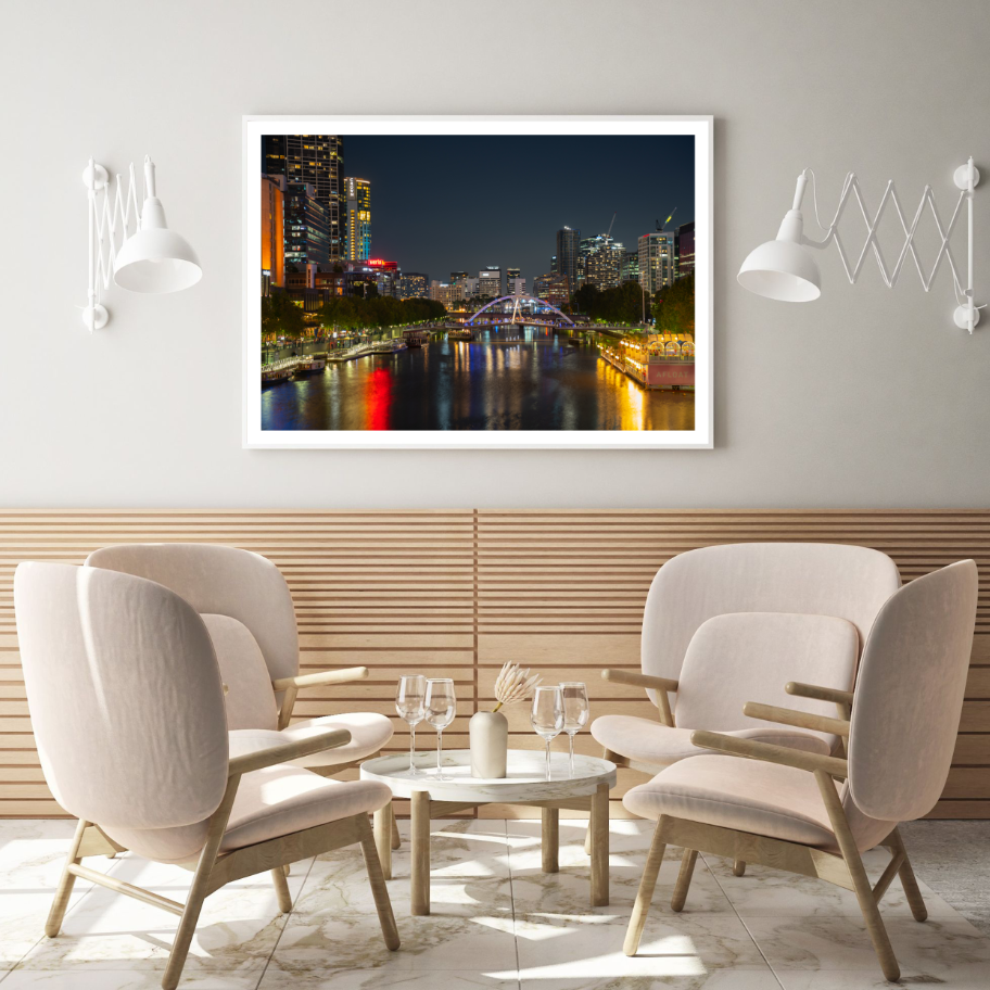 City Night Scenery Photograph Home Decor Premium Quality Poster Print Choose Your Sizes
