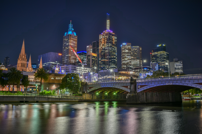 City Night Scenery Photograph Home Decor Premium Quality Poster Print Choose Your Sizes