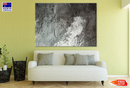 Dark Grey & White Abstract Design Print 100% Australian Made