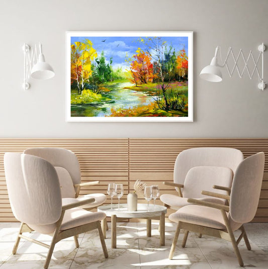 Colorful Forest Oil Painting Home Decor Premium Quality Poster Print Choose Your Sizes